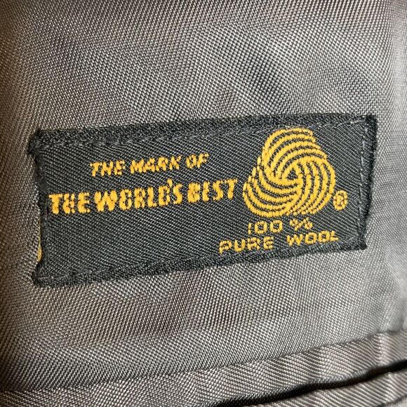 ERNESTO BELLINI Smiths Gray Herringbone 100% Pure Wool Mens Size 42 R Italy Made - Picture 8 of 9